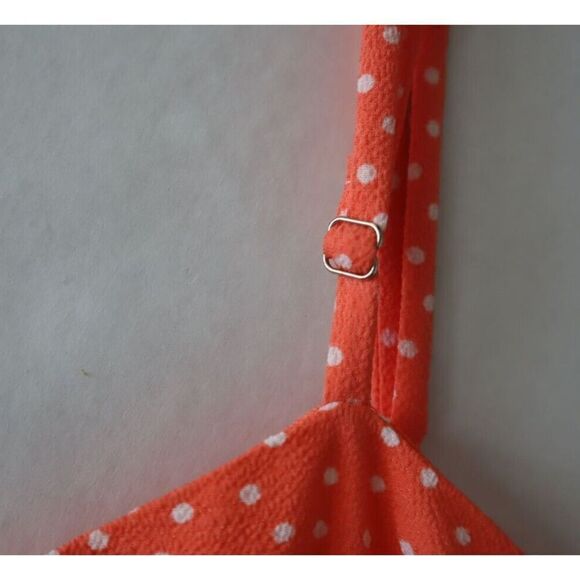 Bar III 10835396 Womens Sz S Coral Fusion Polka Dot O-Ring Cutout Mini Dress $99 - Picture 3 of 10